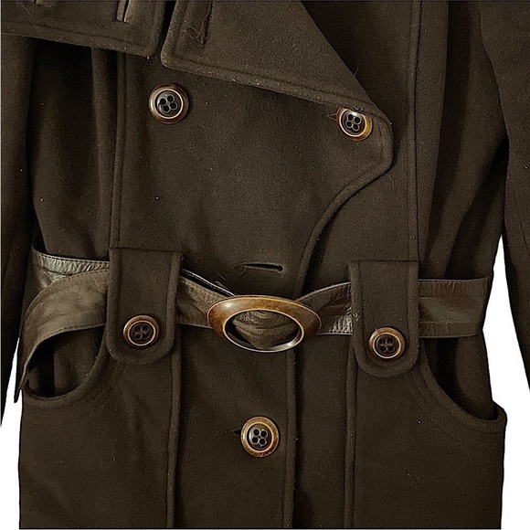 MACKAGE wool coat, chocolate brown, women’s, designer - Picture 6 of 10